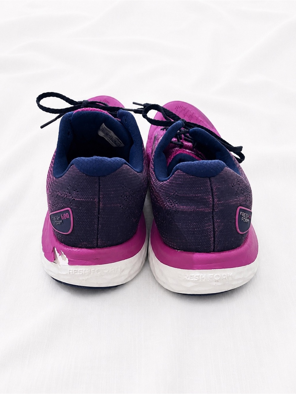 New Balance Women's Pink and Navy Running Shoes - Picture 3 of 3